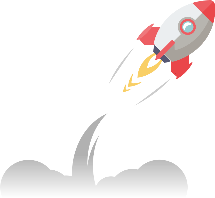 Rocket Launch Illustration PNG Image