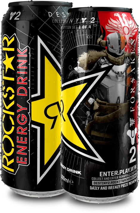 Rockstar Energy Drink Destiny2 Promotion Can PNG Image