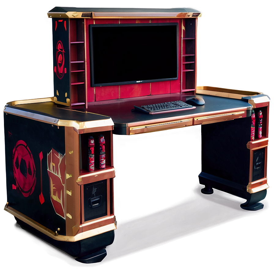 Roll-top Gaming Desk Png 06212024 PNG Image