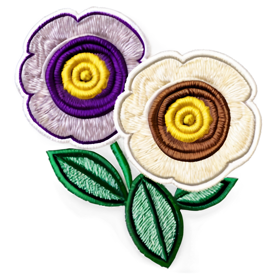 Rolled Flower Embroidery Template Png Nyd35 PNG Image