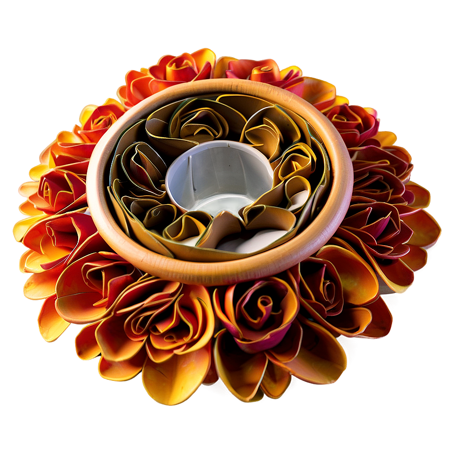 Rolled Flower Lampshade Enhancement Png 9 PNG Image