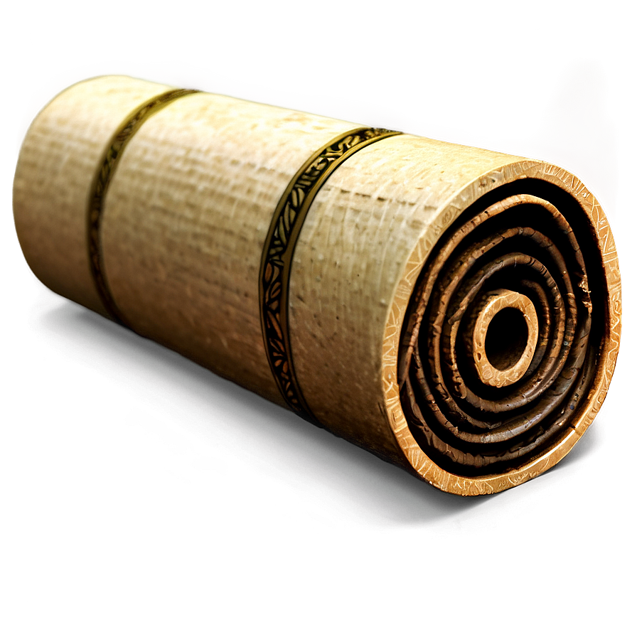 Rolled Papyrus Scroll Png 06262024 PNG Image