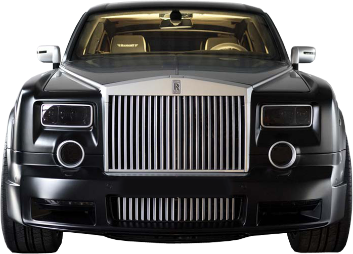 Rolls Royce Phantom Front View PNG Image