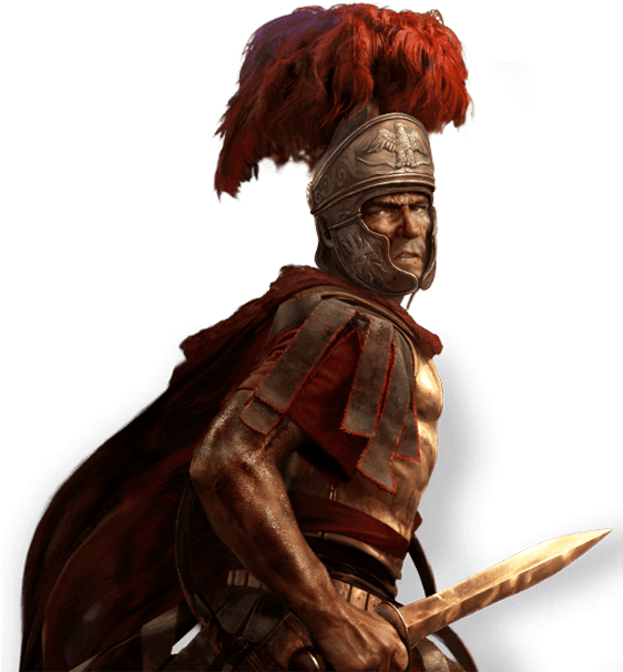 Roman Centurion Warrior Artwork PNG Image