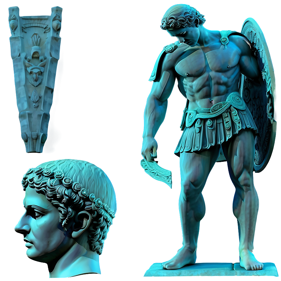 Roman Statue C PNG Image