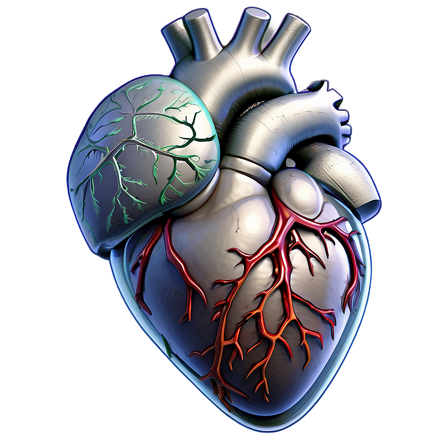 Romantic Anatomical Heart Png Kwp PNG Image