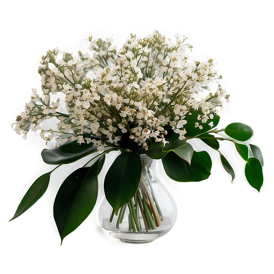 Romantic Baby's Breath Centerpiece Png 95 PNG Image