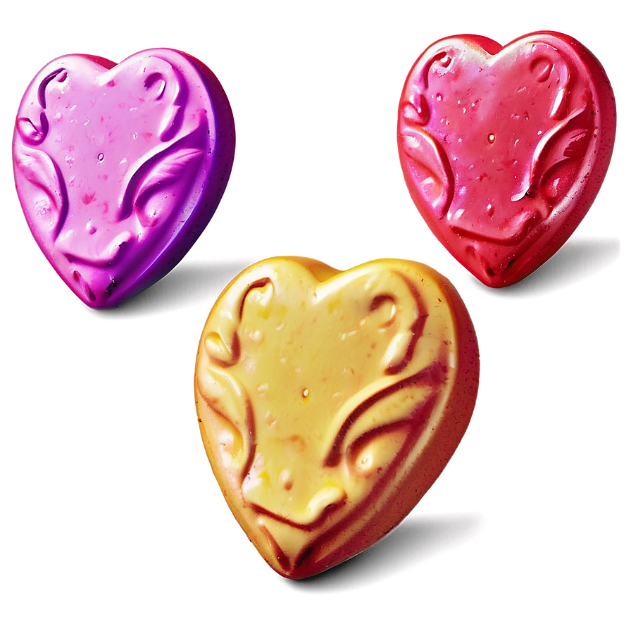 Romantic Candy Hearts Png Tsi9 PNG Image