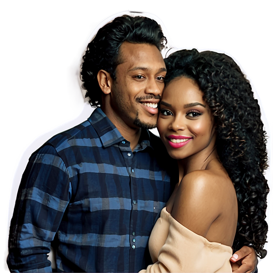 Romantic Couple Portrait Png Gnt PNG Image