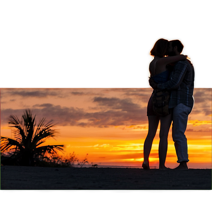 Romantic Couple Sunset Png 05212024 PNG Image