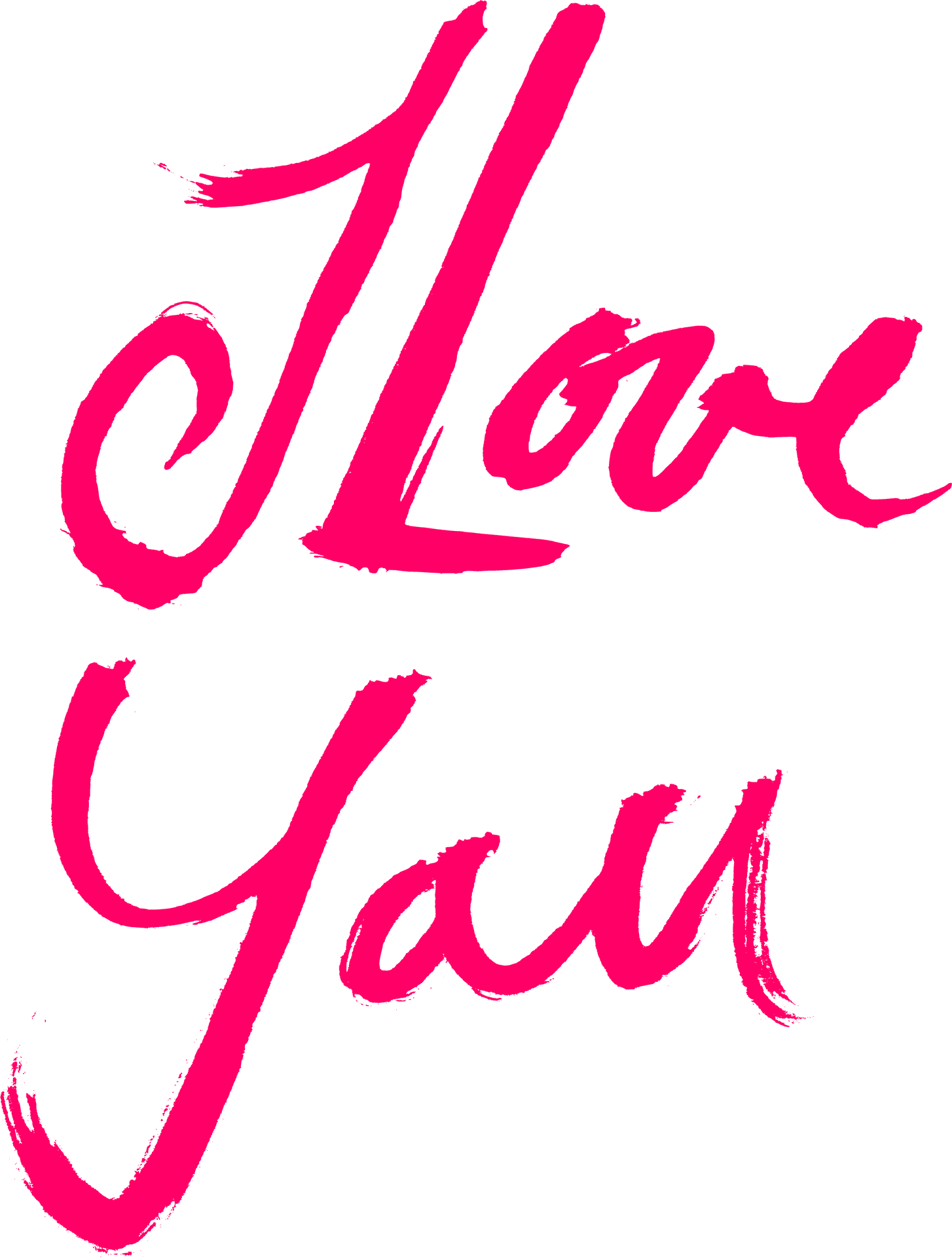 Romantic Declaration Brush Script PNG Image