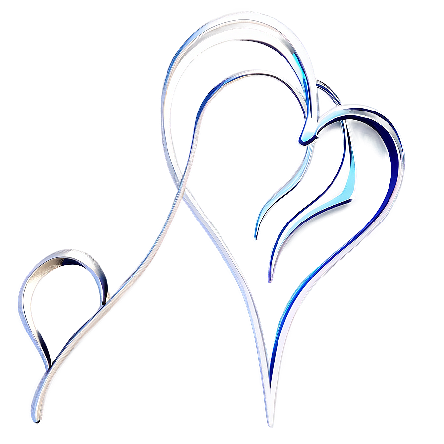 Romantic Heart Outline Png 19 PNG Image