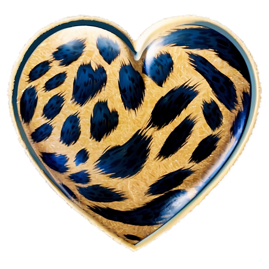 Romantic Leopard Heart Image Png 06282024 PNG Image