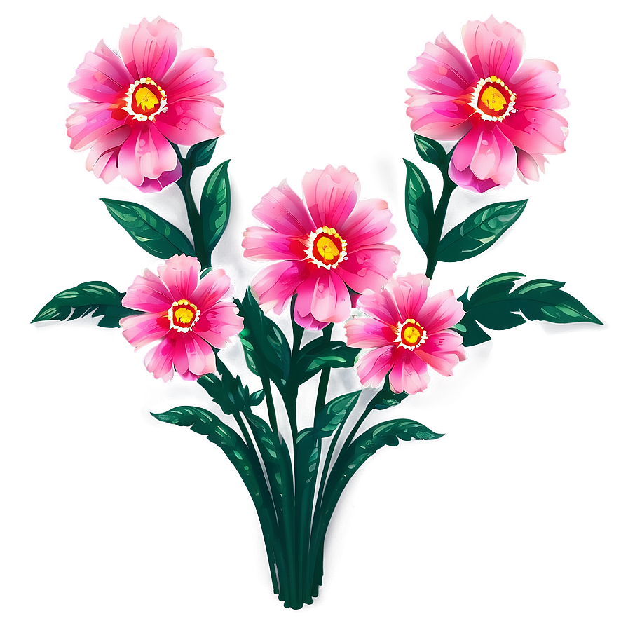 Romantic Pink Flowers Png Tan17 PNG Image