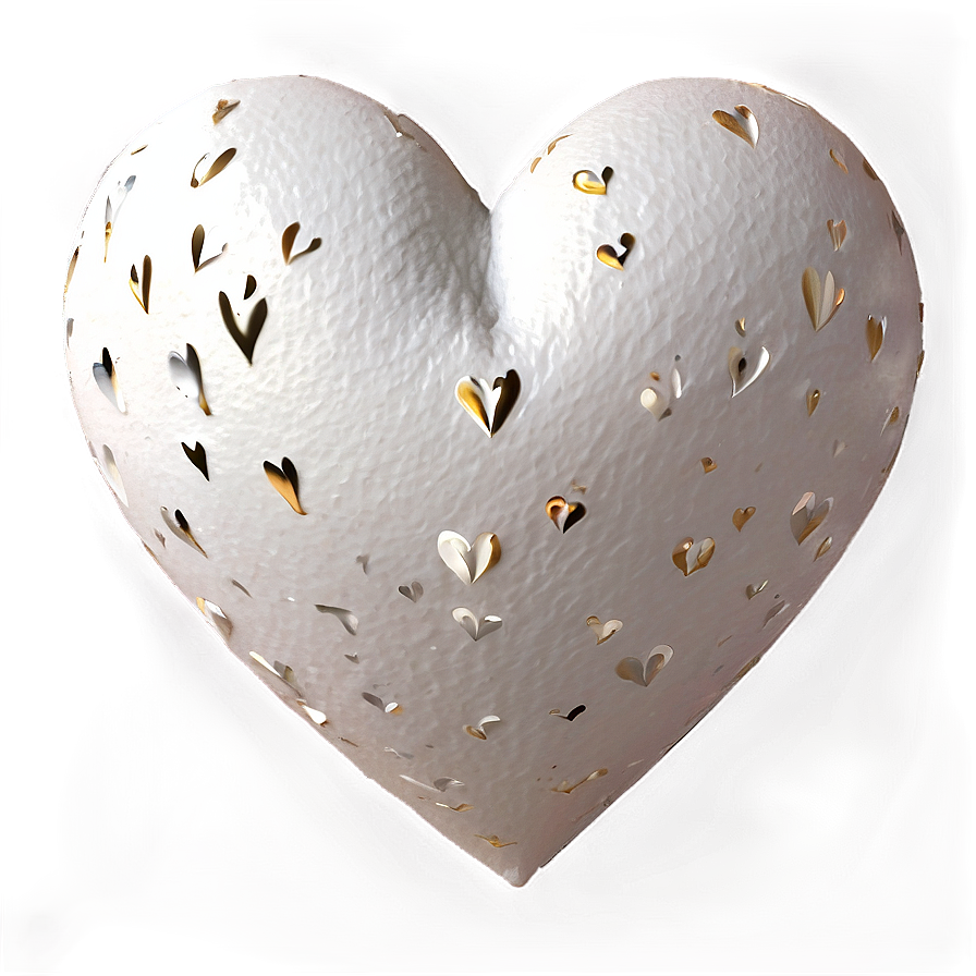 Romantic White Hearts Png Bmh98 PNG Image