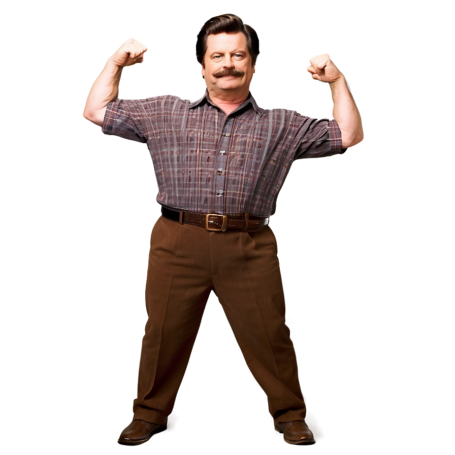 Ron Swanson Dancing Png Ebb PNG Image