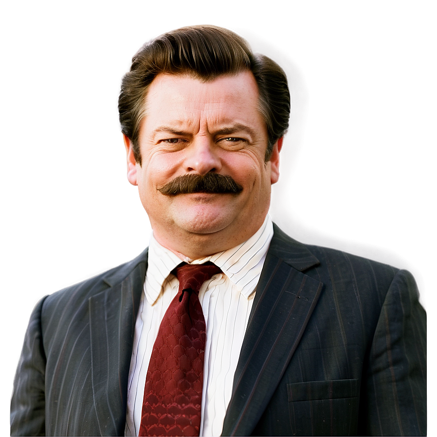 Ron Swanson Grin Png Hba PNG Image