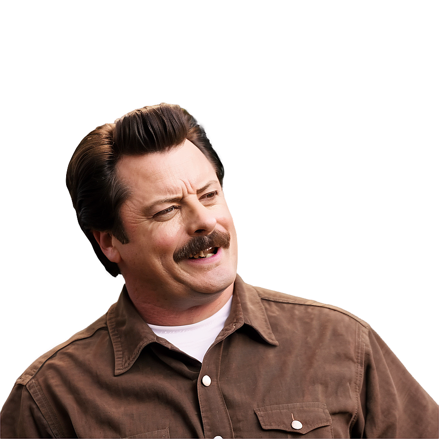 Ron Swanson Laughing Png 91 PNG Image