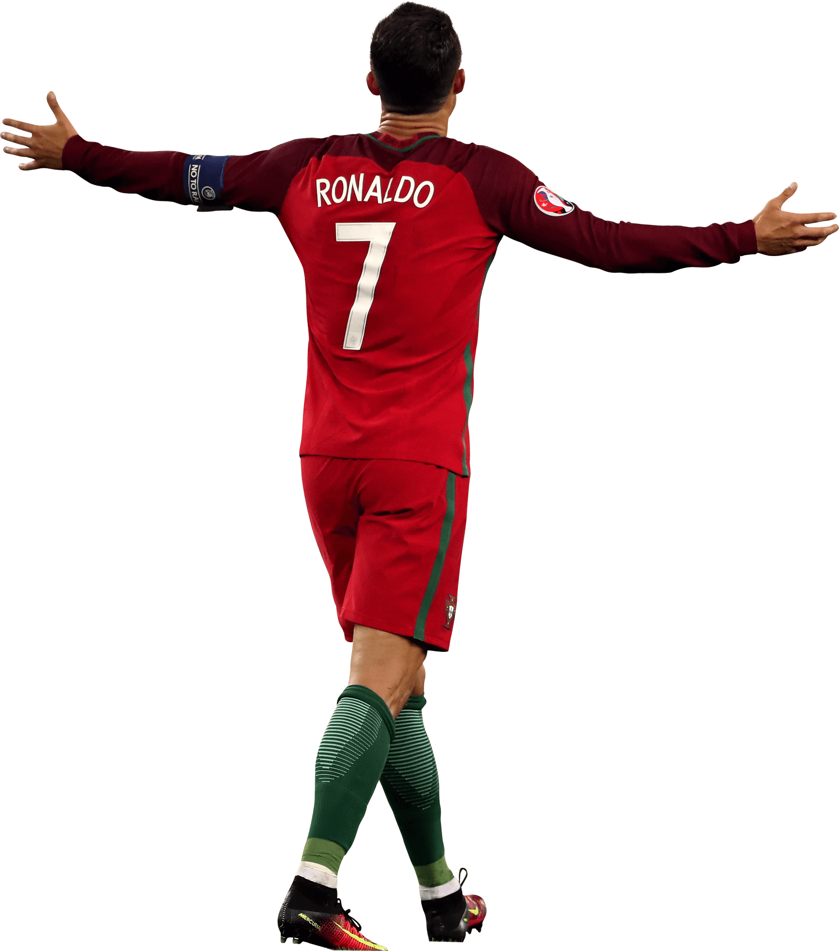 Ronaldo Celebration Portugal Jersey PNG Image