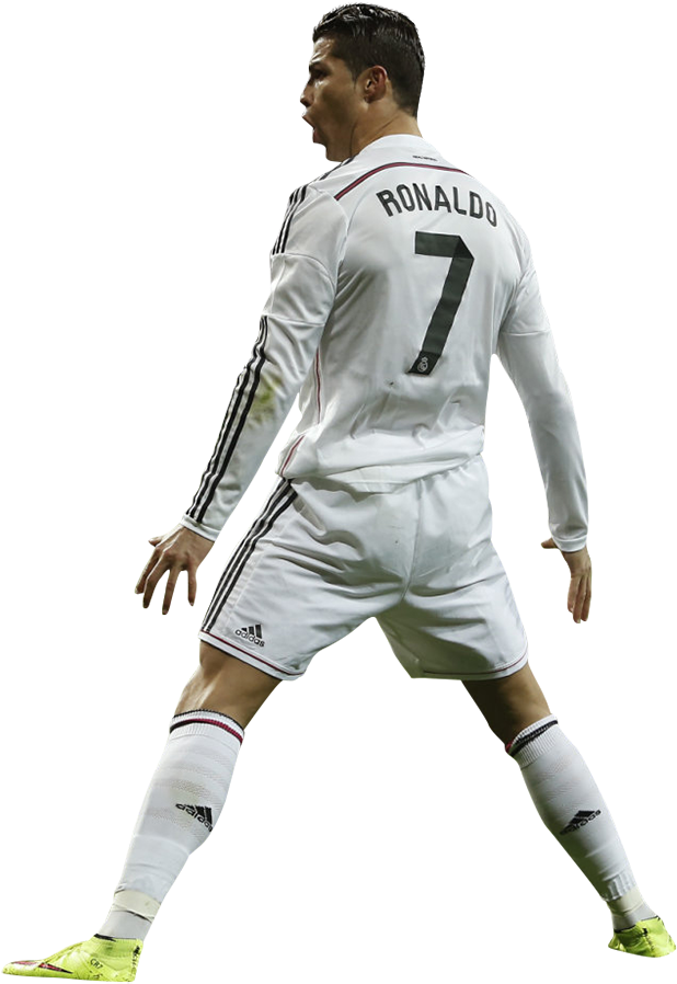 Ronaldo Number7 Real Madrid Kit PNG Image