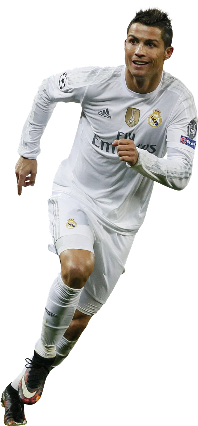 Ronaldoin Action Real Madrid PNG Image