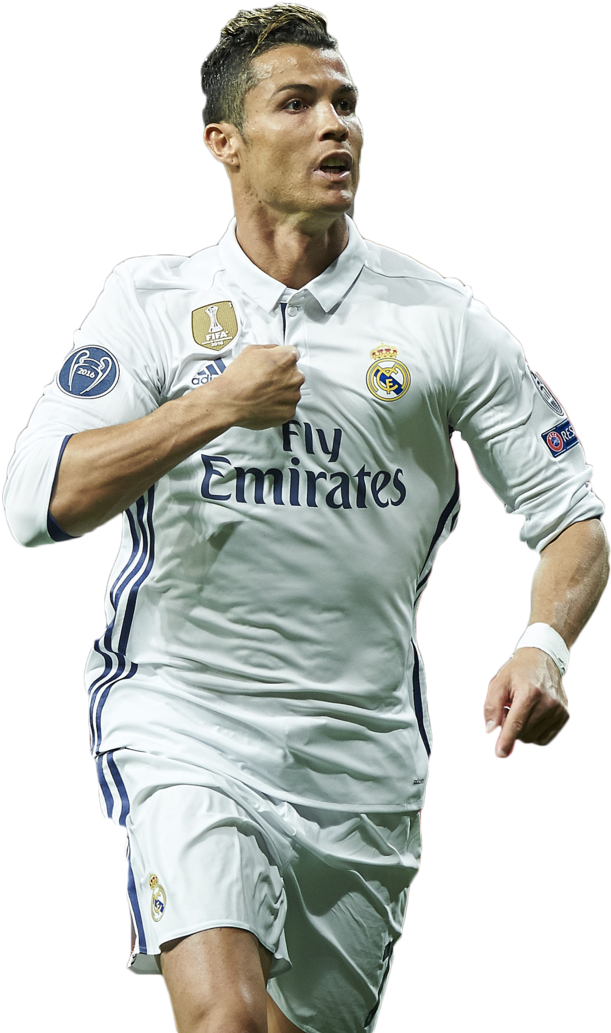 Ronaldoin Real Madrid Kit PNG Image