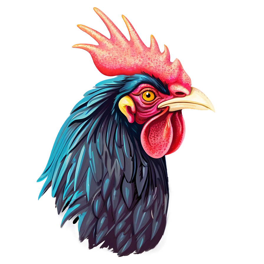 Rooster Illustration Png 57 PNG Image