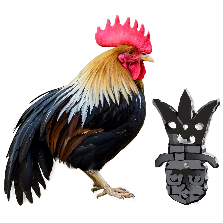 Rooster With Crowns Png 05242024 PNG Image