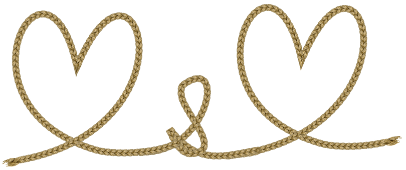 Rope Heart Love Knot PNG Image