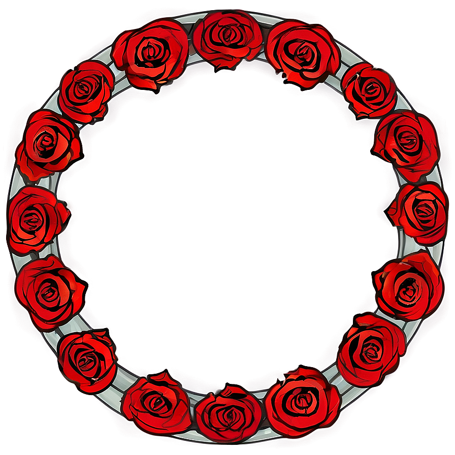 Rose Circle Png 12 PNG Image