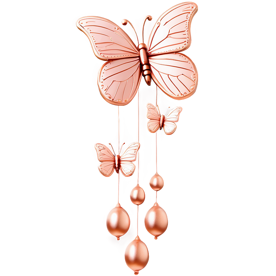 Rose Gold Butterfly Mobile Png 23 PNG Image