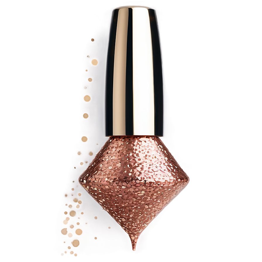 Rose Gold Glitter B PNG Image