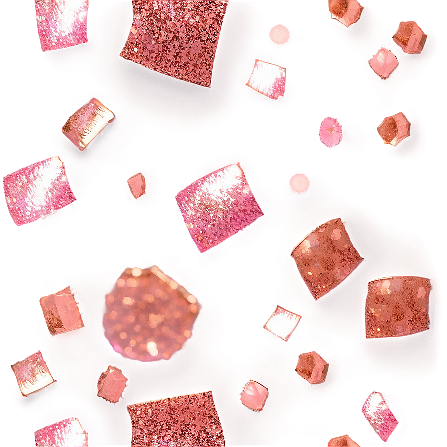 Rose Gold Glitter Confetti Png Sjj PNG Image