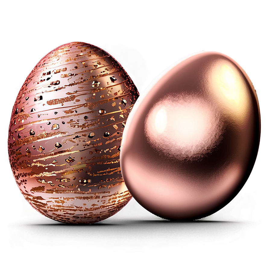 Rose Gold Glitter Easter Eggs Png Ddx31 PNG Image