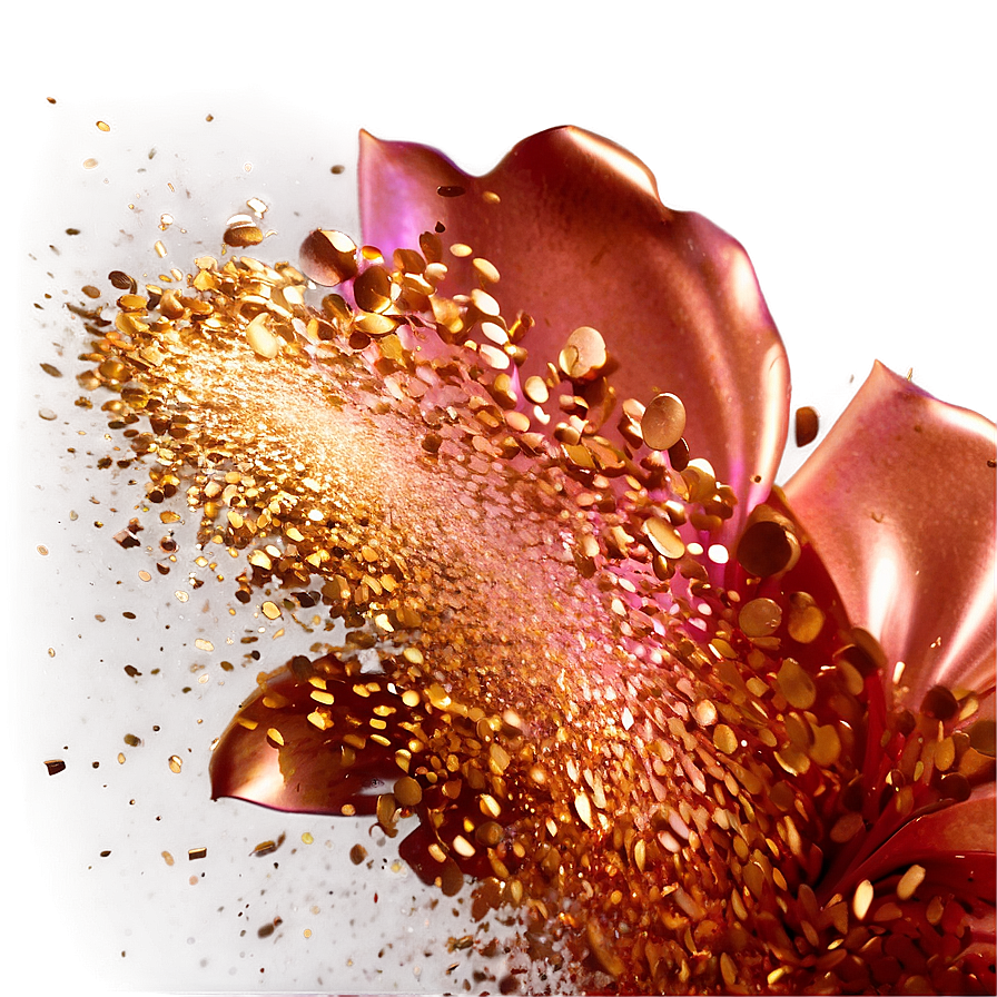 Rose Gold Glitter Explosion Png Dhn61 PNG Image