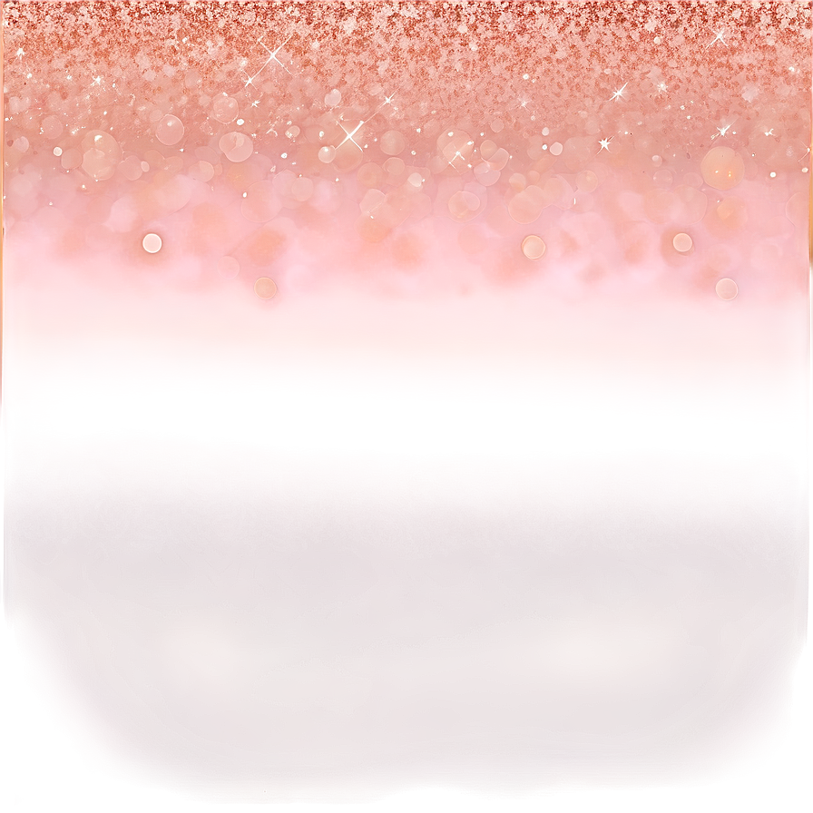 Rose Gold Glitter Gradient Png 25 PNG Image