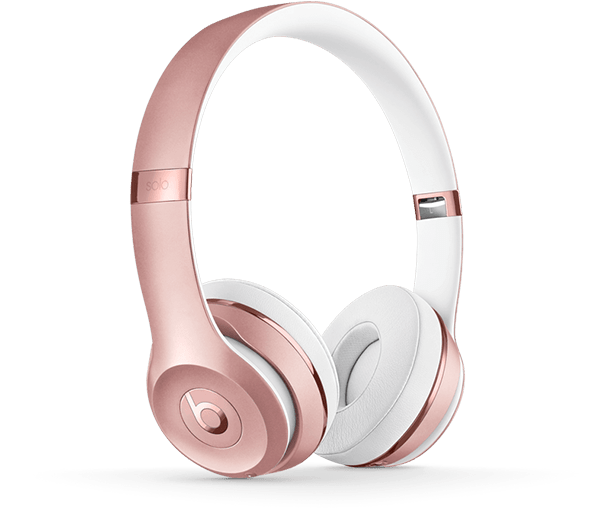 Rose Gold Headphones Product Image PNG Image