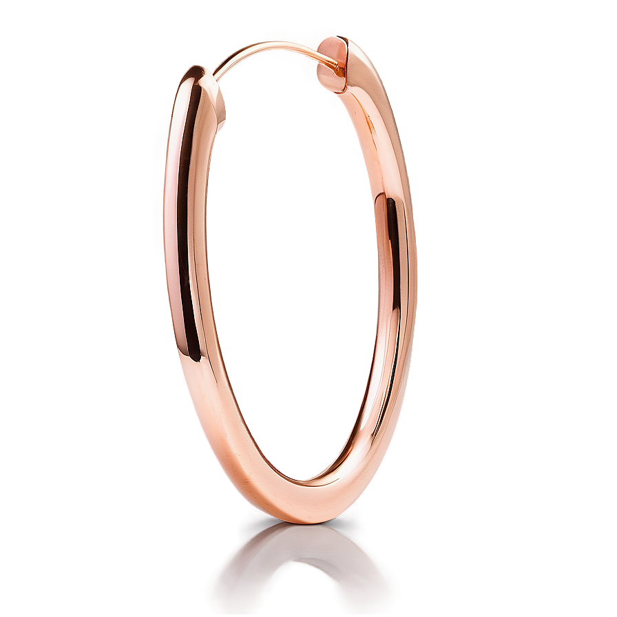 Rose Gold Hoop Earring Png 33 PNG Image