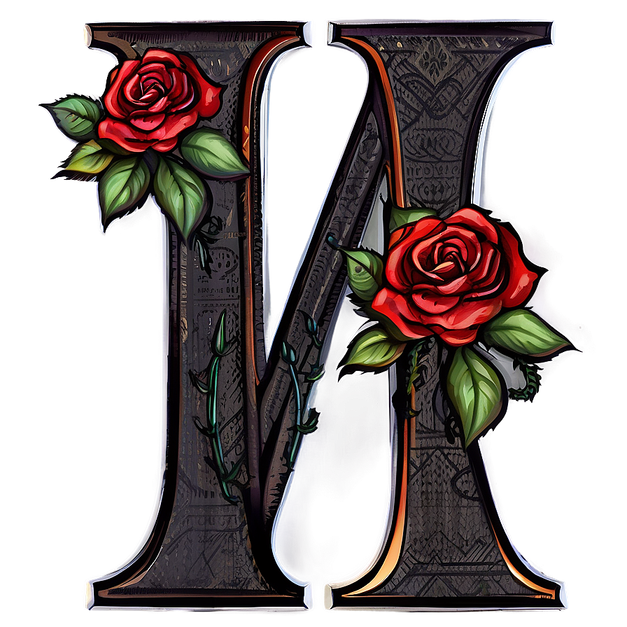 Rose Monogram Clipart Png Wuj PNG Image