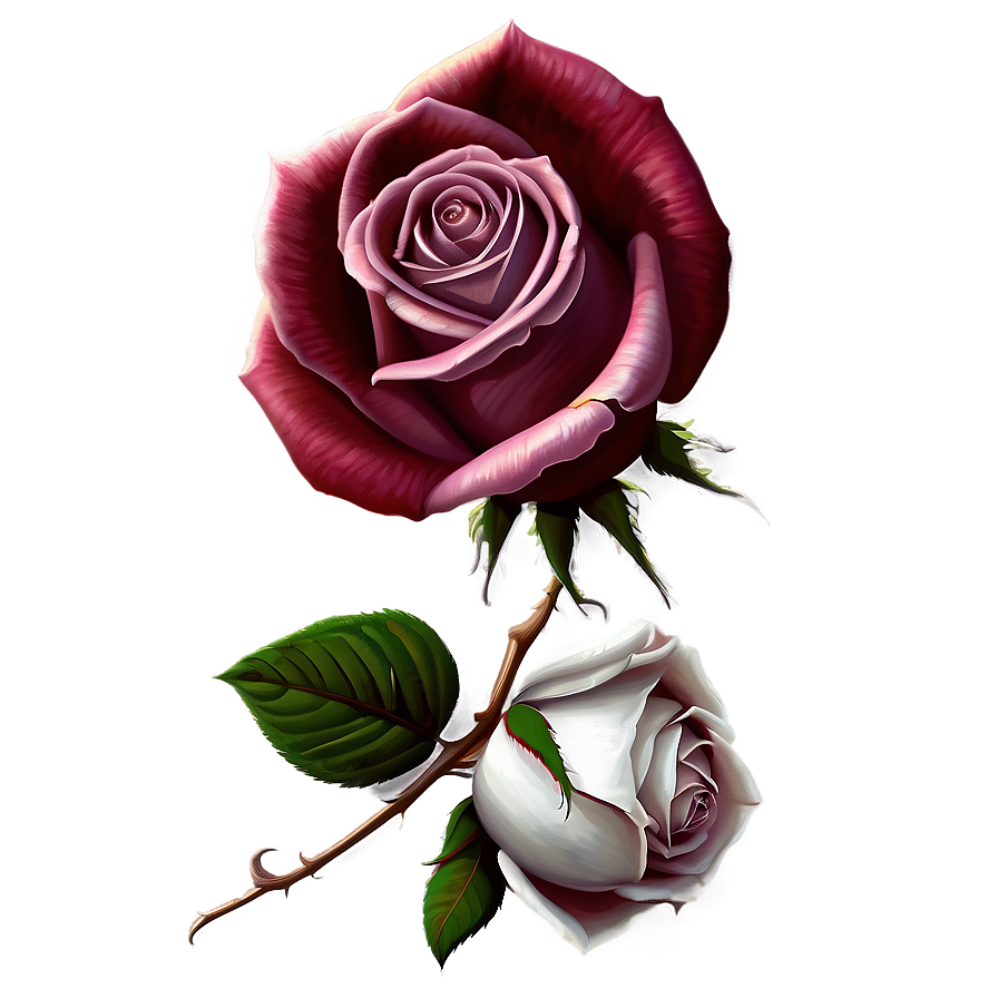 Rose Neck Tattoo Samples Png 06122024 PNG Image