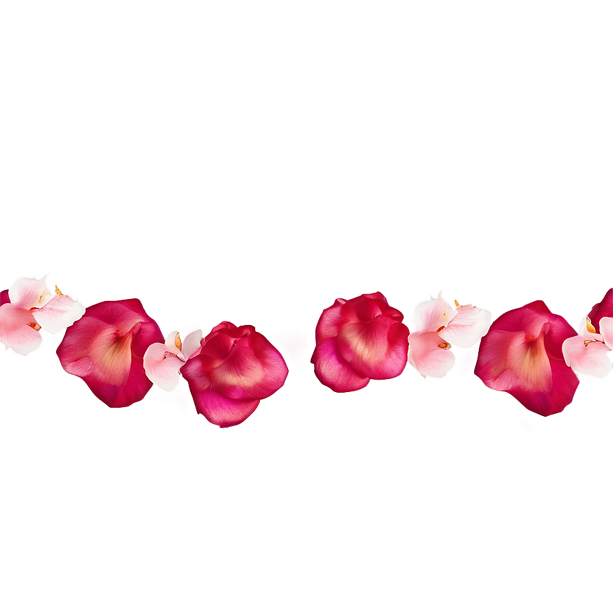 Rose Petals Border Png 3 PNG Image