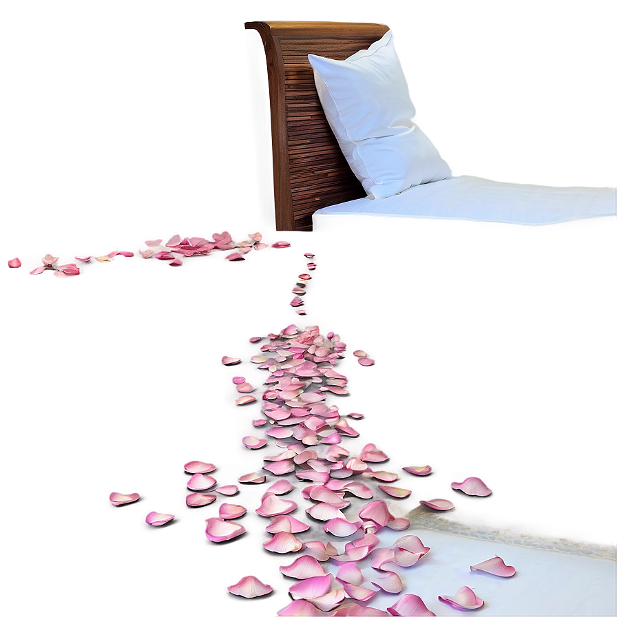 Rose Petals On Bed Png 05252024 PNG Image