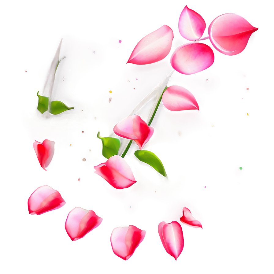 Rose Petals Silhouette Png 80 PNG Image