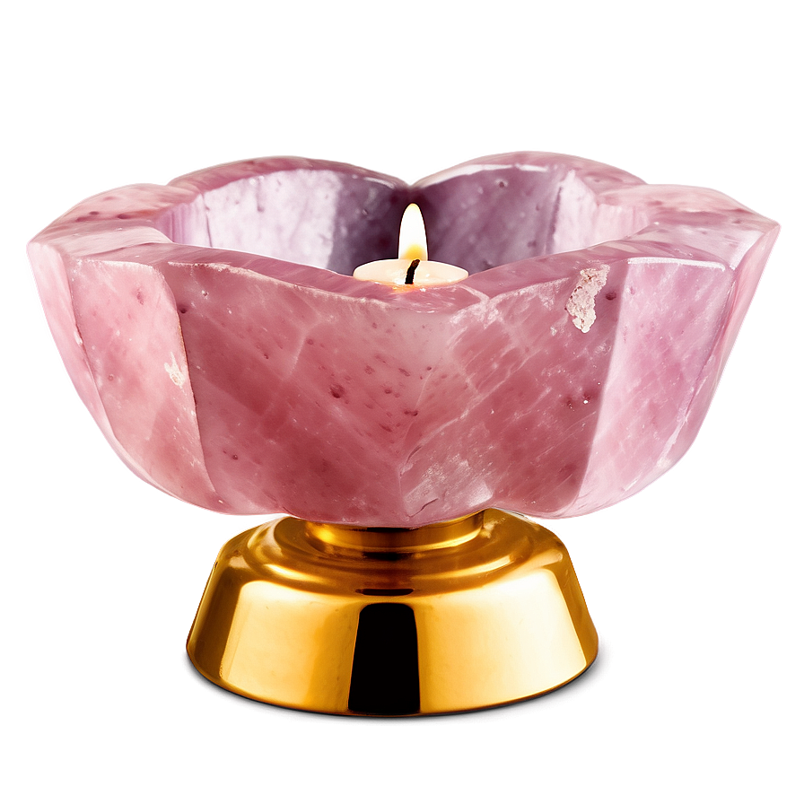 Rose Quartz Candle Holder Png Nmn PNG Image