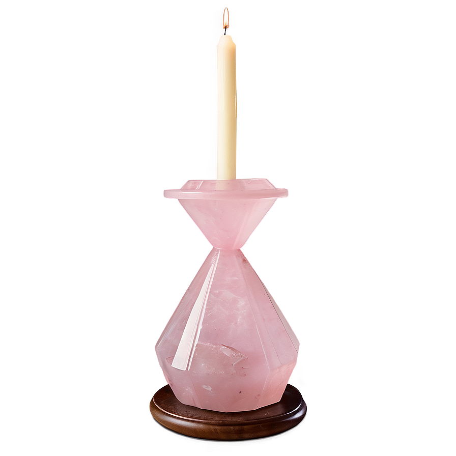 Rose Quartz Candle Holder Png Xoi55 PNG Image