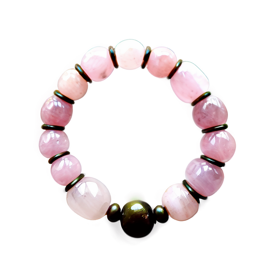 Rose Quartz Healing Bracelet Png Kqp18 PNG Image