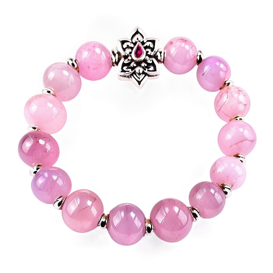 Rose Quartz Healing Bracelet Png Sqx PNG Image