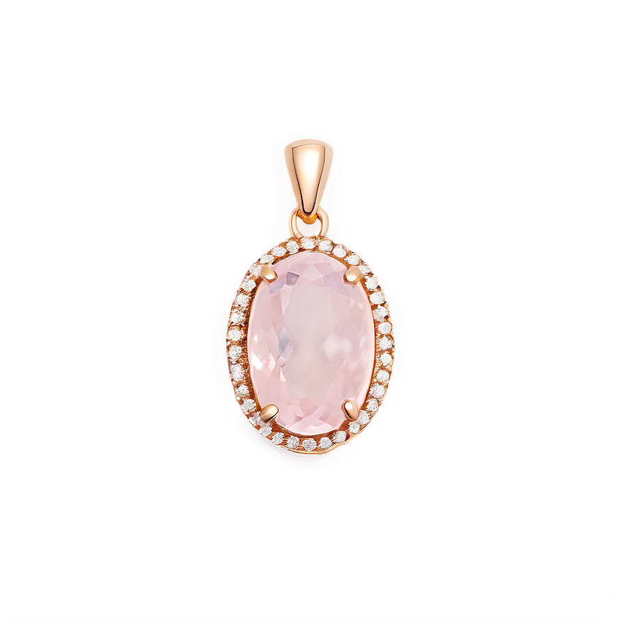 Rose Quartz Jewelry Pendant Png 32 PNG Image