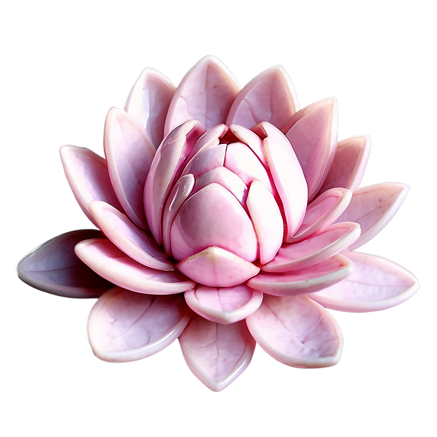 Rose Quartz Lotus Flower Carving Png 95 PNG Image