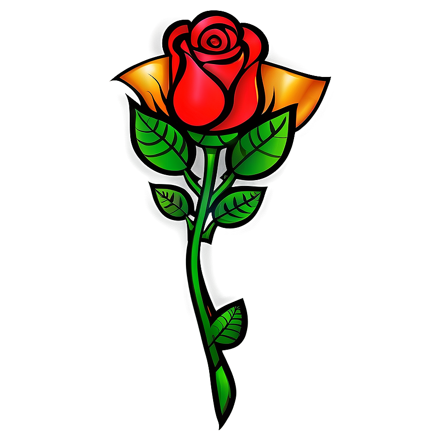 Rose Tattoo Clipart Png Skg61 PNG Image